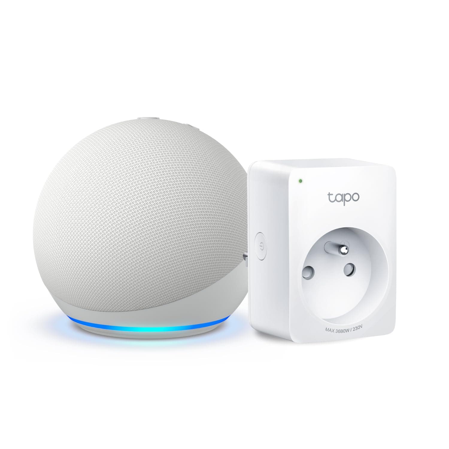 Echo Dot (5e génération) | Blanc + Tapo Matter Prise Connectée, Fonctionne avec Alexa - Kit de démarrage Maison connectée - Image 9