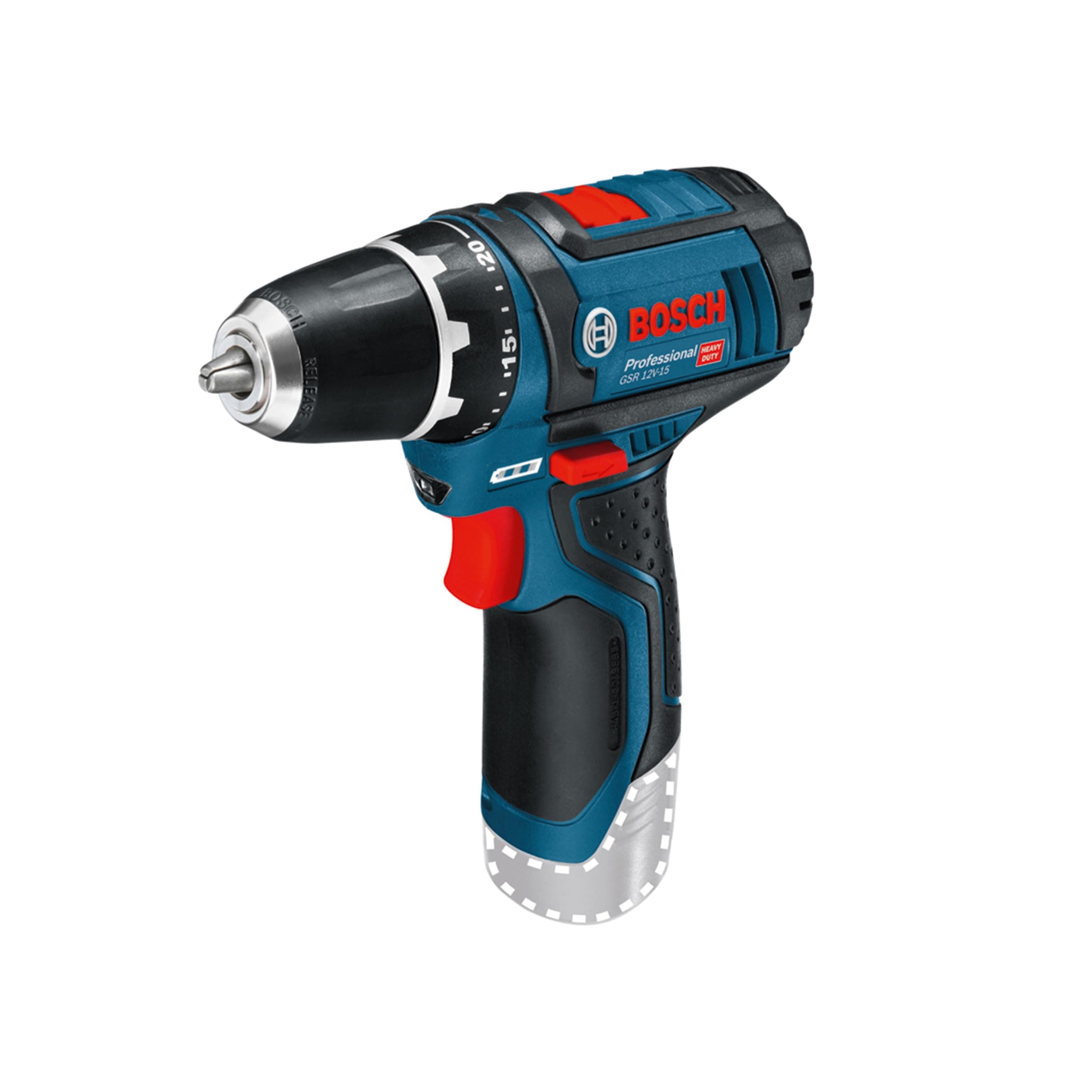 Bosch Professional 12V System perceuse-visseuse sans-fil GSR 12V-15 (sans batterie ni chargeur) - Image 3