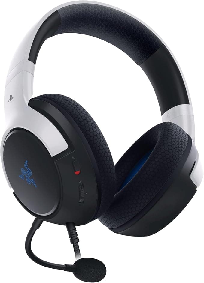 Razer Kaira X - Playstation Gaming Headset Wired Stereo Headset White with Volume Adjustable - Image 1