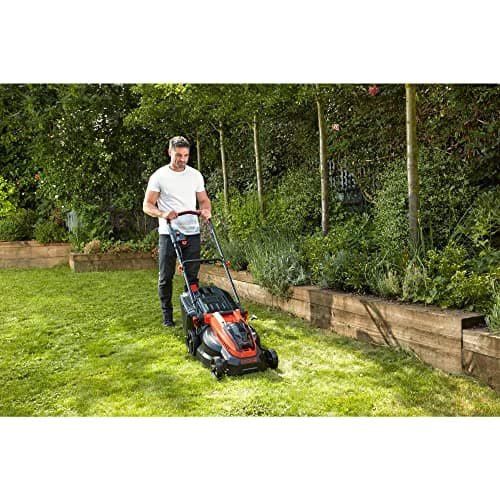 BLACK+DECKER Tondeuse 38 cm sans Fil, Tondeuse à Gazon Electrique 36V avec 1 Batterie 36V 2 Ah, 6 hauteurs réglables 20, 30, 40, 50, 60 et 70 mm, Chargeur 1h30, Légère, CLM3820L1-QW Noir - Image 7
