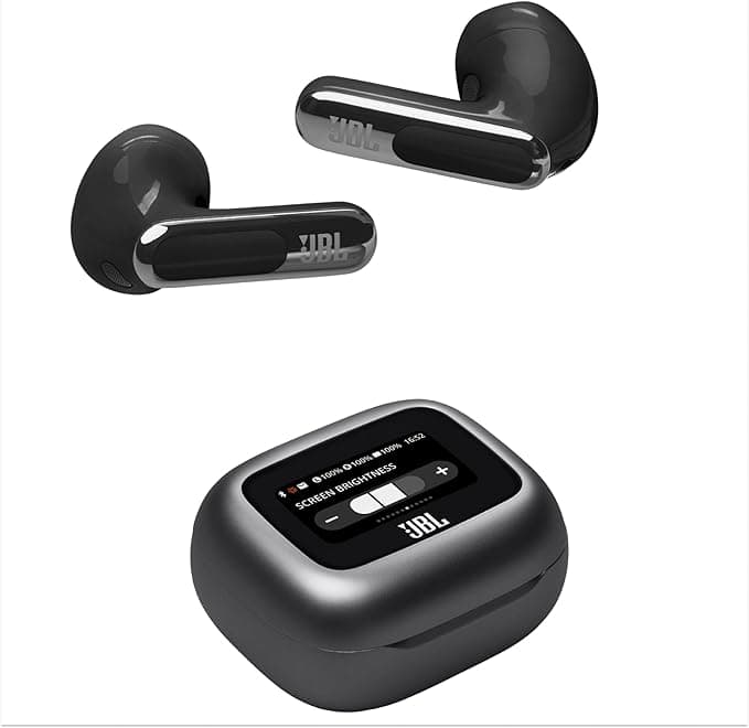 JBL Live Flex 3 Wireless Bluetooth Earbuds, Up to 50 Hours of Battery Life, Active Noise Reduction, High Fidelity JBL Signature Sound, IP54 Waterproof, Black