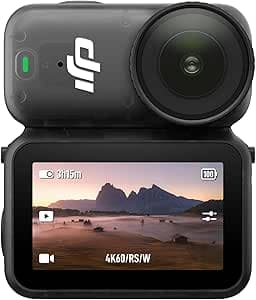 DJI Osmo Nano Bundle Standard (64GB) - Small 4K/60 IPS vlog camera with 1/1.3″ sensor, 143° Wide FOV video, 200 Min Recording, 4K Magnetic POV Camera for Sport, Vlog