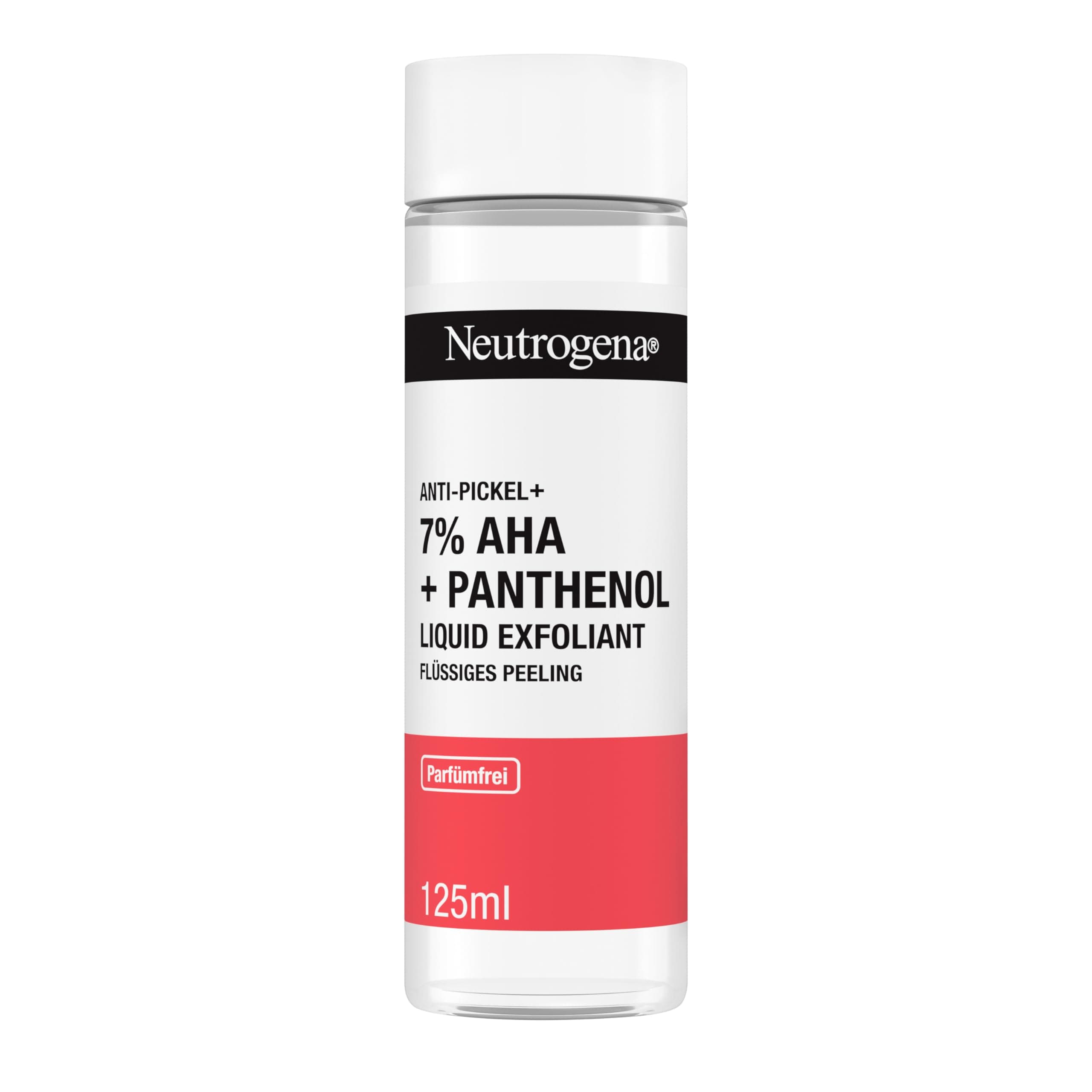 Neutrogena Anti-pimple Face Care + Liquid Exfoliating Liquid with 7% AHA + Panthenol 125 ml gently removes dead skin cells and excess sebum