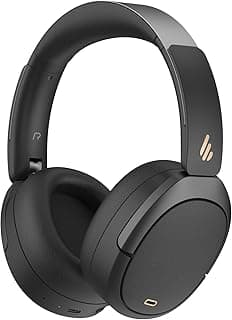 W80 Wired and Wireless Over-Ear Headphones - ANC Hybrid Noise Reduction -49dB, Hi-Res LDAC, 65h Battery Life, AI Calls, Bluetooth 5.4, Multipoint, Quick Charge - Black