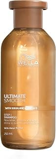 Wella Professionals Ultimate Smooth Shampoing - shampoing nourissant à base de squalane et d'oméga-9 pour cheveux secs, ternes et frisés (250ml)