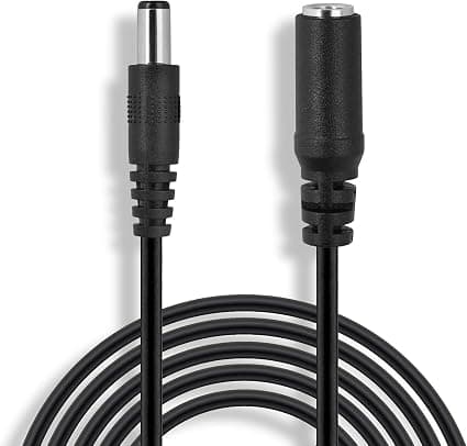 Wicked Chili 3m DC Extension Cable Compatible with Philips Hue Brigde Bridge V2 and V 2.1 (Only Fits Square Bridge Model No. 3241312018 and 3241312018A) Extension Cable for AC Adapter - Image 1