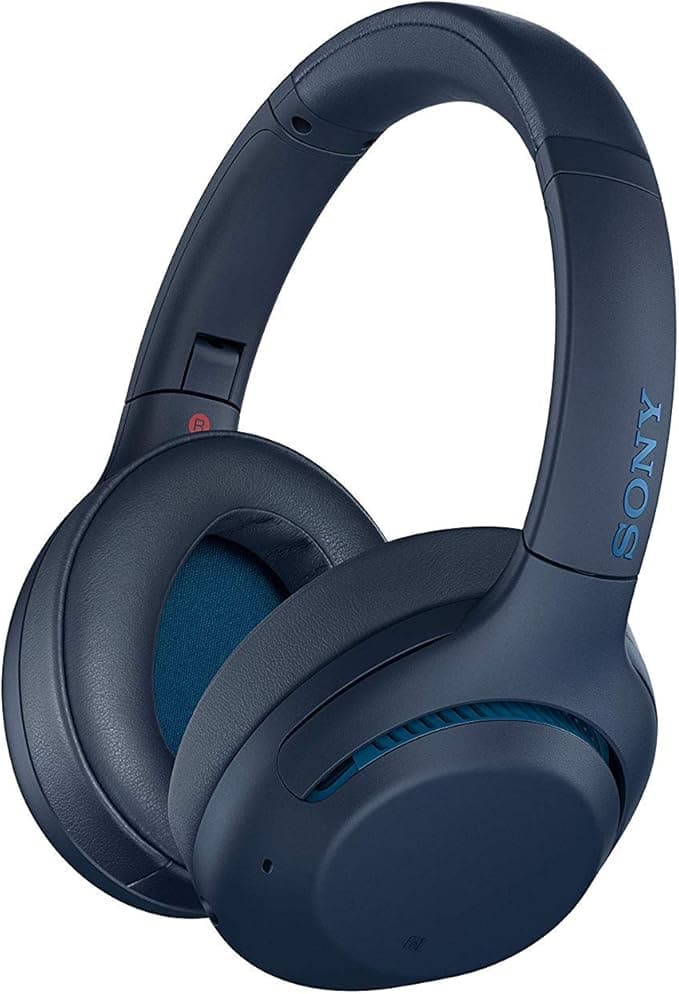 Sony WH-XB900N Extra Bass Noise Cancelling Bluetooth Headphones with Mic for Phone Calls, Optimized for Google Assistant and Amazon Alexa, Blue