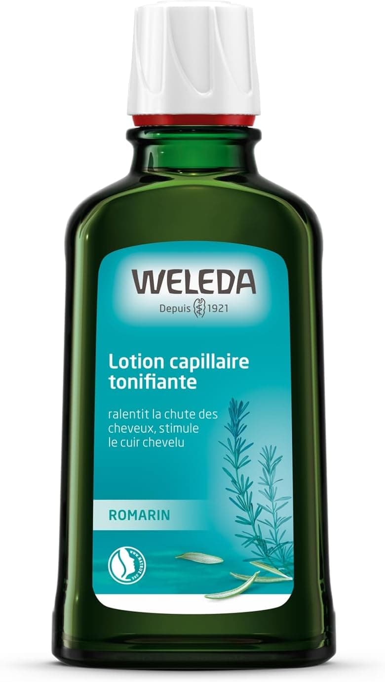 WELEDA - Lotion capillaire tonifiante Ralentit la chute des cheveux, stimule leur croissance - Lotion tonifiante à base de romarin bio - NATRUE* - Bio** - Vegan*** - 100ml - Image 1