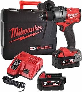 Milwaukee Fuel m18fpd Plus HD Box 2 x 18 V/5 Ah Lithium-Ion Cordless Impact Driver, 1 Piece, 4933451061