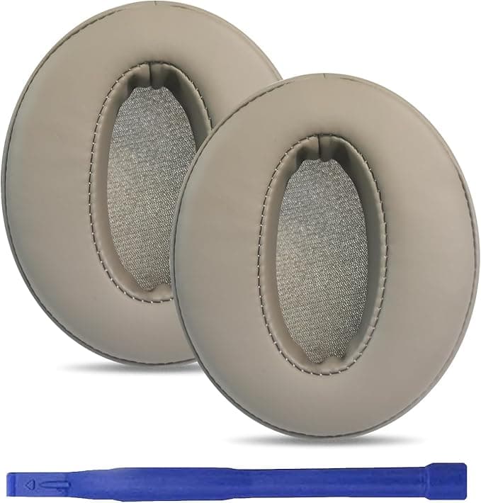 Replacement Ear Pads Compatible with Sennheiser HD450BT HD4.50BT, HD450, HD4.50, HD350BT, HD4.40BT, HD4.30G, HD4.20S, Protein Leather (Champagne)