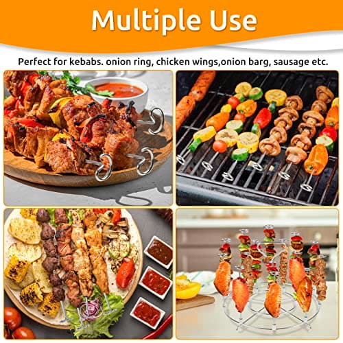 Air Fryer Skewers, Kebab Holder, Ninja Accessories 15 in 1, Compatible with Ninja Foodi/Instant Pot/Pressure Cookers 8 Liter - Image 4