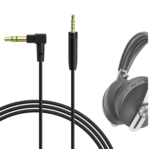 GEEKRIA Audio Cable Compatible with Sennheiser Momentum 4/3/2, HD1 On-Ear, HD 400S, HD4.50SE, HD4.50 and HD350BT Headphones, 3.5mm to 2.5mm Replacement Cord (1.2m)