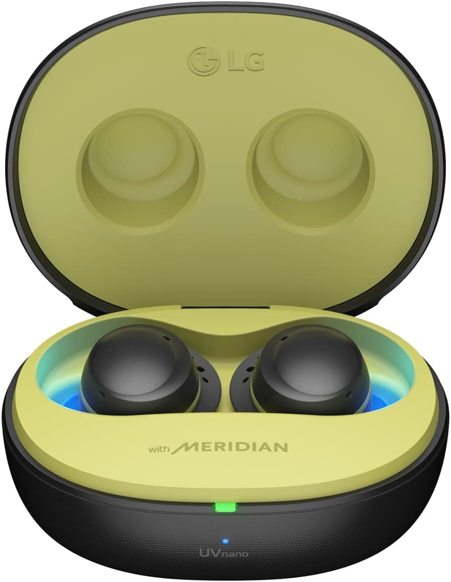LG Écouteurs Bluetooth Intra-Auriculaires Tone Free Fit DTF7Q avec Technologie sonore Meridian, ANC (réduction Active de Bruit) et UVnano+, Couleur Noire.