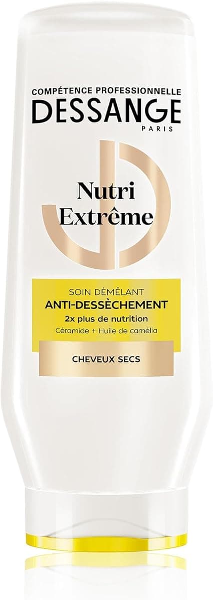 DESSANGE - Nutri-Extreme Anti-Drying Conditioner - Formula Enriched With Ceramide & Camellia Oil - Detangling Care - Nourishes, Protects & Softens - Dry Hair - 225 ml