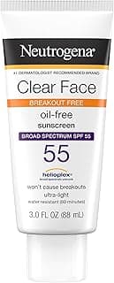 Liquid Sunscreen Lotion SPF 55 Lightweight Water Repellent Formula Non Greasy Broad Spectrum Protection Against UV Rays 90ml