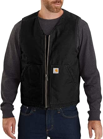 Carhartt Relaxed Fit Washed Duck Sherpa-lined Vest Men's Outdoor Utility Clothing