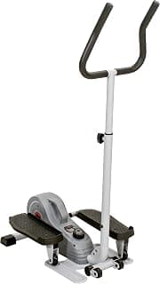 Sunny Health & Fitness Mini Elliptique Compact 2-en-1 Assis/Debout, Pédalier Magnétique Portable avec Poignées pour Entraînement à Domicile, Exercice des Jambes à Faible Impact pour Seniors et Femmes