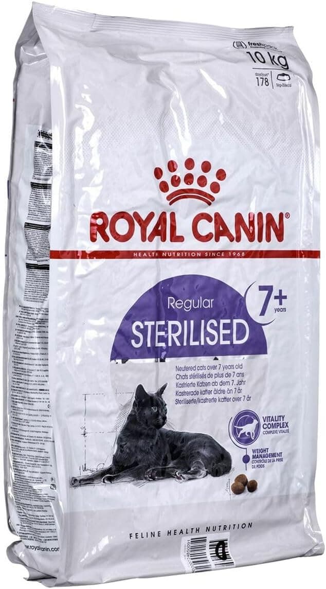 Royal Canin Feline Health Nutrition Sterilised + 7 Years - 10 kg, - Image 1