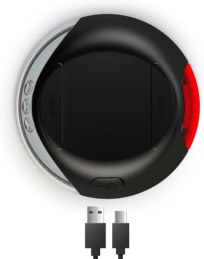 Flexi, LED lighting system for leashes, 1 white front light, 1 red rear light, system, black, Flexi New Classic, Design and New Comfort from size S, USB