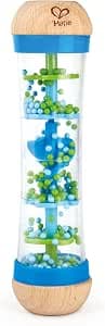Hape Rainmaker | Mini Wooden Rattle, Blue