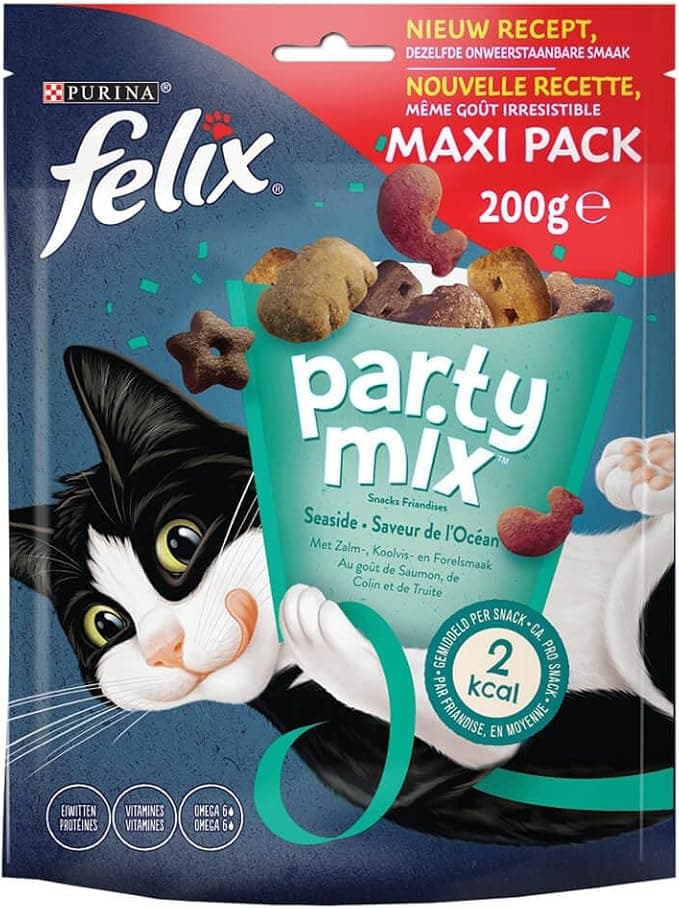 Felix Party Mix Ocean Flavour Cat Treats, 200 g - Image 1