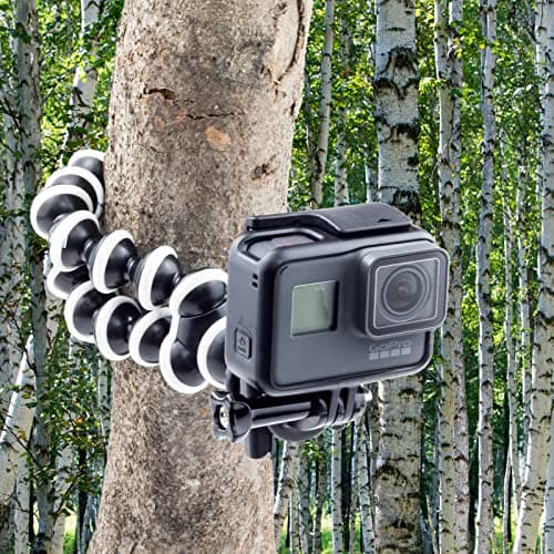 Digicharge 10 Inch Action Camera Tripod Stand Flexible Adjustable Universal Compatible with GoPro Bed Hero Hero 13 13 12 Max 2 DJI Osmo Action 5 4 Pro Insta360 One Akaso Action Camera Sport - Image 6