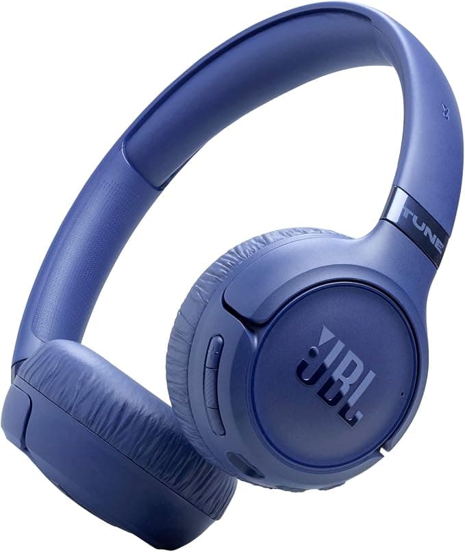 JBL Tune 680 NC Casque Supra-auriculaire sans Fil, autonomie jusqu'à 76 h, Réduction de Bruit Adaptative, Smart Ambient, Google Fast Pair, Microsoft Swift Pair, Bleu - Image 1