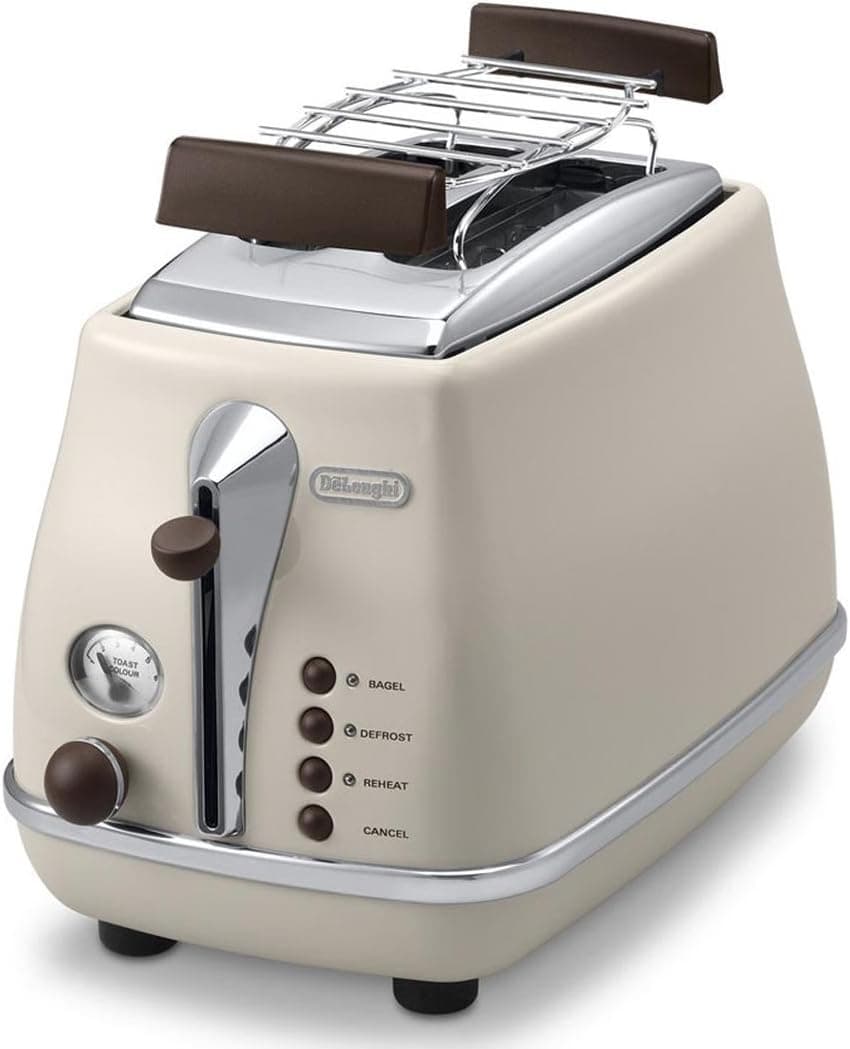 De'Longhi CTOV 2103.BG Grille-pain Icona Vintage (Crème) - Image 1