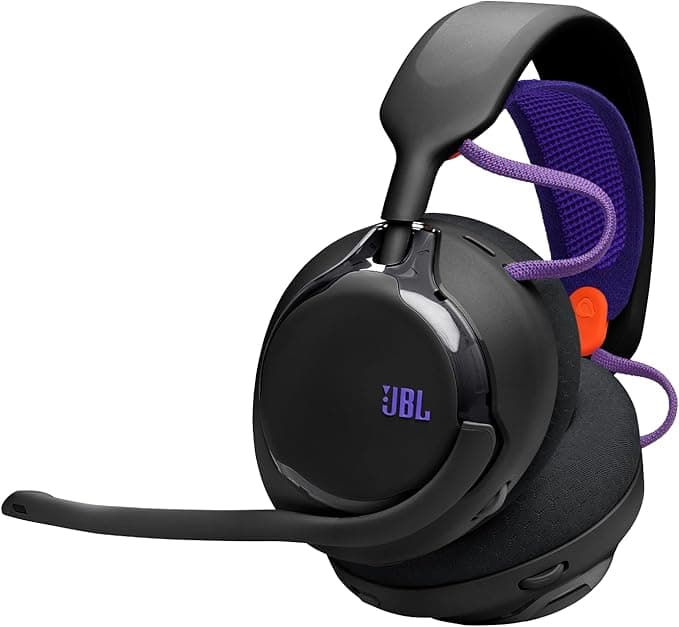 JBL JBL Quantum 650 Wireless Bluetooth Gaming Headset, JBL Quantum Sound, Noise Cancelling Mic, USB-C Cable, 45H Battery Life, Replaceable Parts, Cross-Platform Compatibility, Black