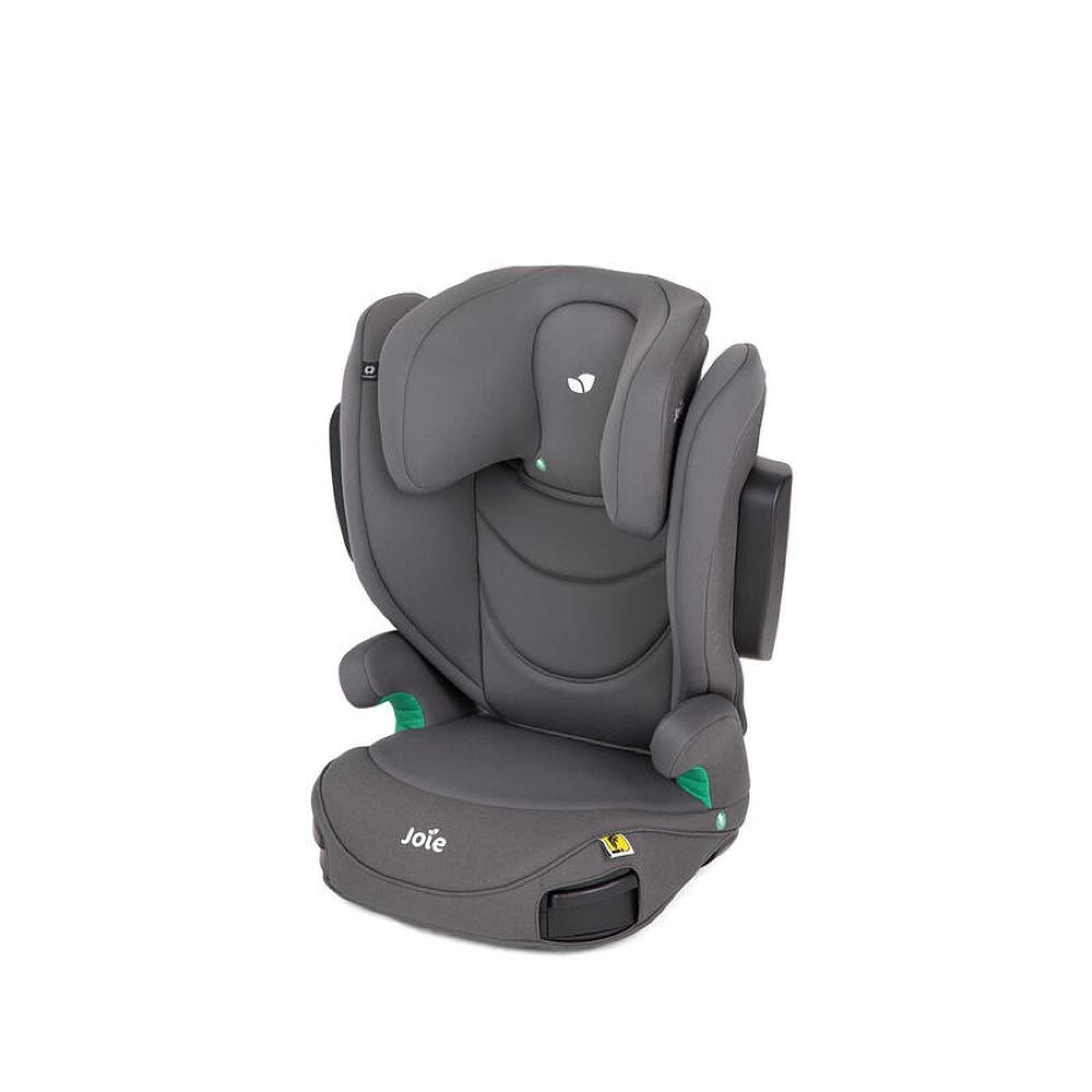 Joie Joie - I-Trillo Fx - I-Size R129 - ISOFIX booster seat for children 3.5 to 12 years - 3-point belt - Child safety booster - High back - Washable car seat with armrests (Thunder - Isofix)