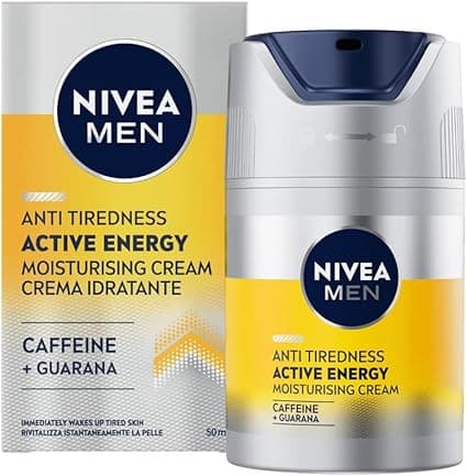 NIVEA MEN Active Energy Revitalising Face Care Cream (50ml) for Men Fast Absorbing Moisturizing Cream Against Signs of Fatigue - Image 1