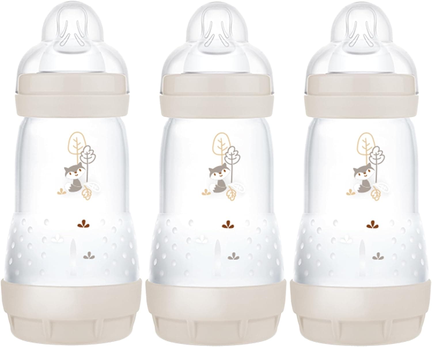 MAM Anti-Colic 260Ml Bottle - 3Pk Unisex (Green/White)
