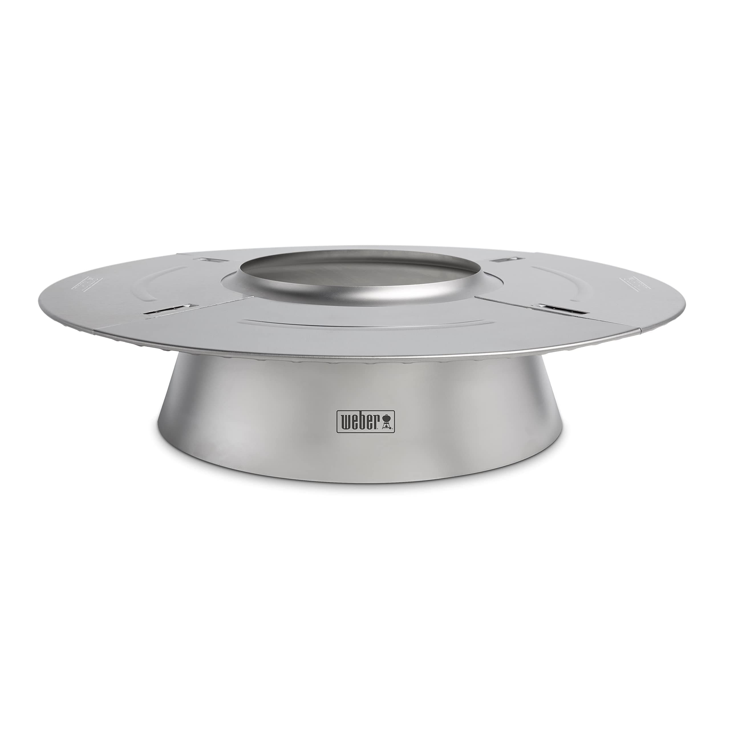 Weber Carbon Heat Regulator for Charcoal Barbecues from Ø 57 cm, Stainless Steel, Fast or Slow Cooking, with Diffuser Ring – Silver (7666) - Image 1
