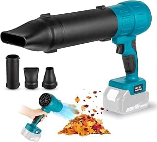 Souffleur à Feuilles électrique Portable Sans Fil pour Makita Batterie 18 V, 140 000 tr/min, avec Buse et Tube D'extension, 800 W, Puissant Ventilateur Industriel Jet Dry Turbo Fan (Pas de Batterie)