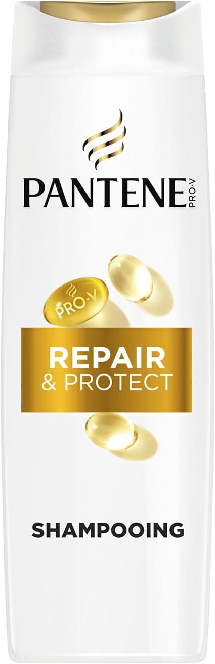 Pantene Pro-V Repair & Protect Shampoo 400 ml For Fragle, Dry and Damaged Hair. Gently cleanses and protects hair bridges. Free from Silicones, Mineral Oils and Dyes - Image 1