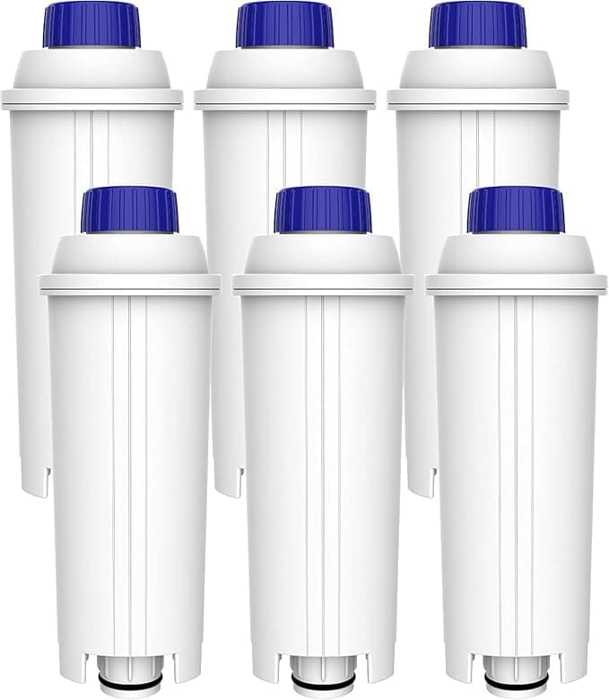 De'Longhi Maxblue Water Filter for Coffee Machine, Replacement for De'Longhi® DLSC002, DLS C002, 9310926, SER3017, 5513292811 and Espresso Coffee Machine from ECAM ETAM EC800 EC680 BCO, TÜV SÜD Certified (6)