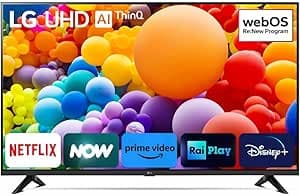 LG LED TV 2024 | 55UT73 | 55 Inches | UHD | α5 gen 7 AI 4K Processor, Black          [Energy Class G]