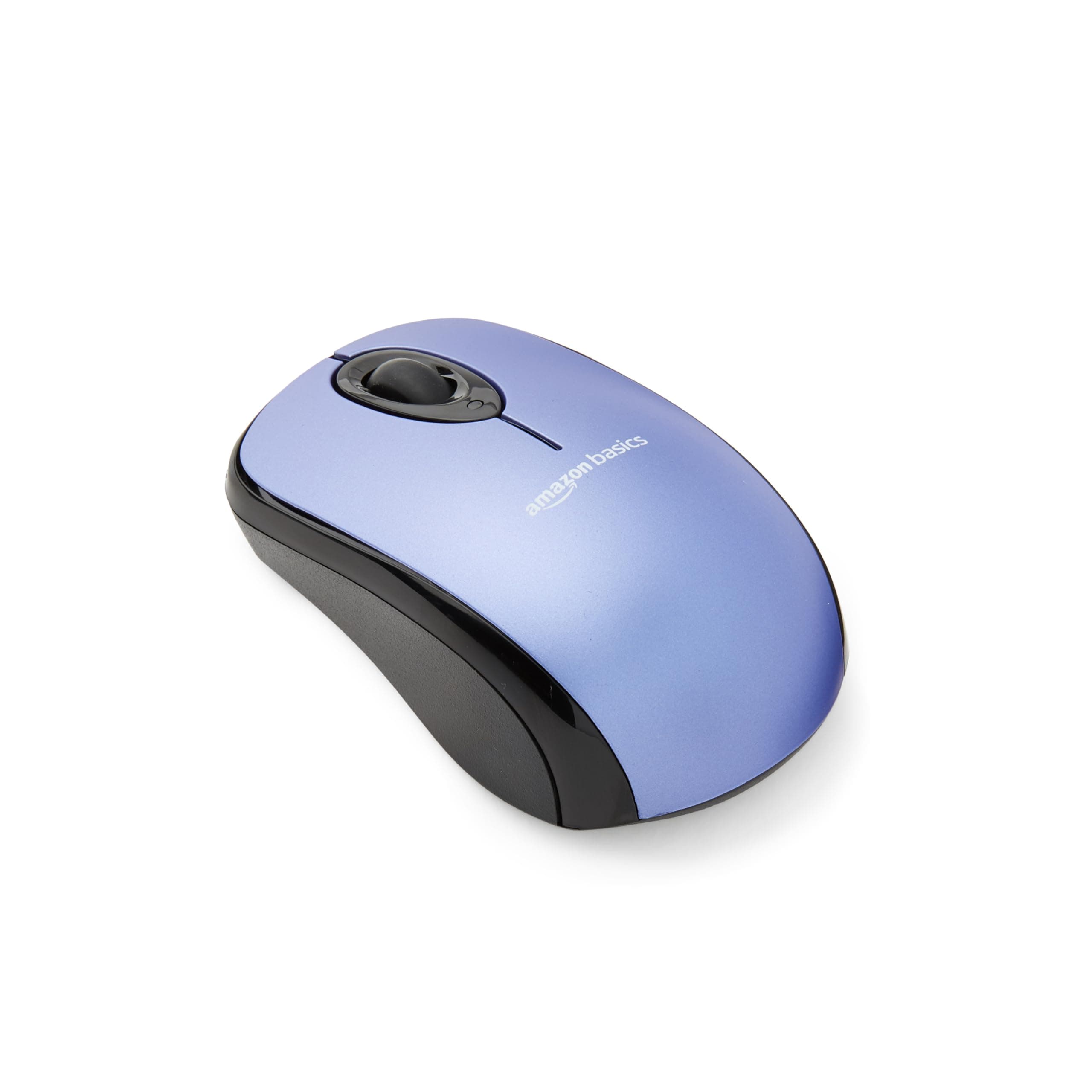 Amazon Basics Wireless Computer Mouse with USB Nano Receiver - Blue - Image 1