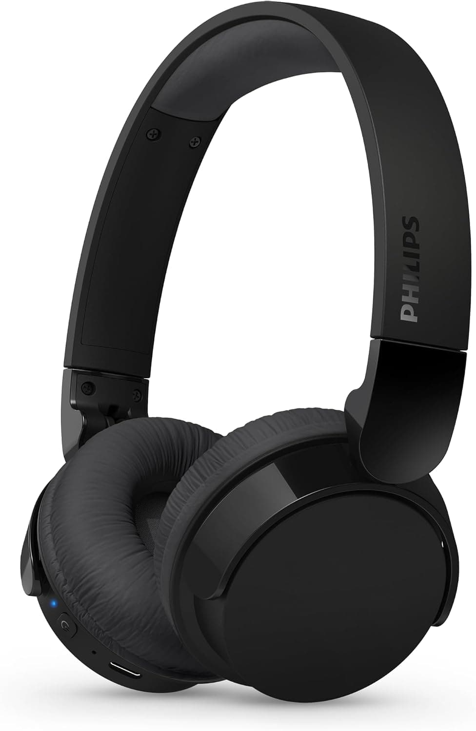 Philips TAH3209BK Casque sans Fil Supra-aural Bluetooth léger, Isolation phonique Passive, 25 Heures d’autonomie, Son Naturel, appels clairs, Basses dynamiques, Recharge en 2 Heures Via USB-C - Noir - Image 1