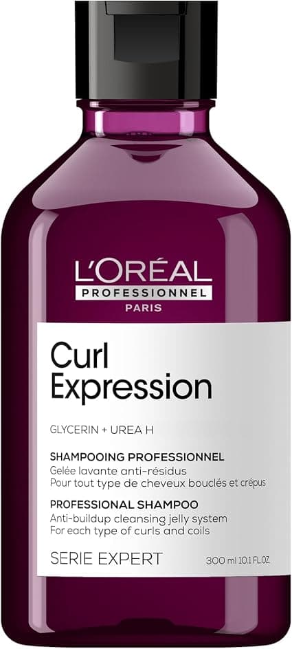L'Oreal Professionnel, Cleansing Gelée, Curly/Frizzy/Kinky, Sulfate Free & Silicone-Free Shampoo, Removes Impurities & Residues, Moisturizes Without Weighing, 300 ml - Image 1