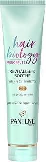Revitalise & Soothe Menopause Conditioner for Thinning Hair, 160ml, Hair Thickening, Dry Scalp Treatment with Pro-V, Vitamin B3 & White Tea, Biology