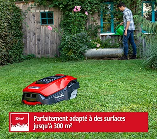 Einhell FREELEXO 300 Solo Power X-Change Robot Lawnmower (Li-ION, 18 V, 300 m², Second modus de Zone, Sold with installation material, but without battery) - Image 8