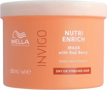 Wella Professionals Invigo Nutri Enrich Anti-Frizz Nourishing Hair Mask - For Dry and Damaged Hair - Oleic Acid, Goji Berries (500ml) - Image 1