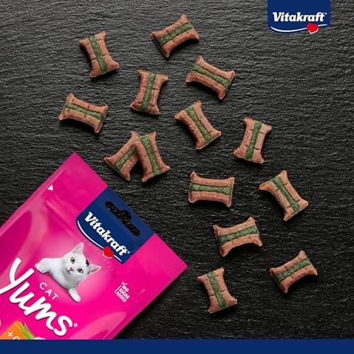 Vitakraft Cat Yums, cat treats, tender bites filled with chicken and catnip, in resealable bag, no added sugar (1x40g) - Image 6