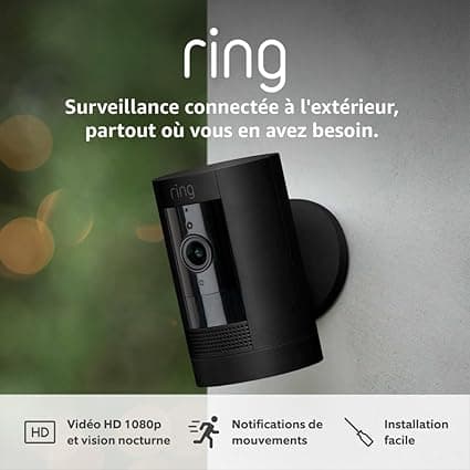 Ring Wireless Outdoor Camera (Stick Up Cam) | HD Battery Powered WiFi Surveillance Camera, Two-Way Audio, Motion Detection, Works with Alexa | Free Ring Protect 30-Day Trial - Image 1