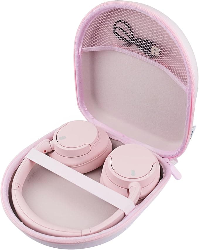 Hard Case Cover Compatible with Sony WH-CH720N WH-CH520 WH-XB910N WH-CH710N WH-CH510 WH-H900N WH-CH700N WH-H910N Wireless Bluetooth Headphones (Pink) - Image 1
