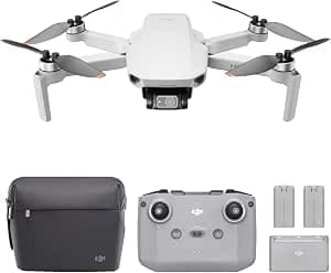 DJI Mini 2 Fly More Combo - Ultralight and Foldable Quadcopter Drone 3 Axis Gimbal with 4K Camera, 12MP Photo, 31 Minutes of Flight, OcuSync 2.0 HD Video Transmission, QuickShots with DJI Fly App