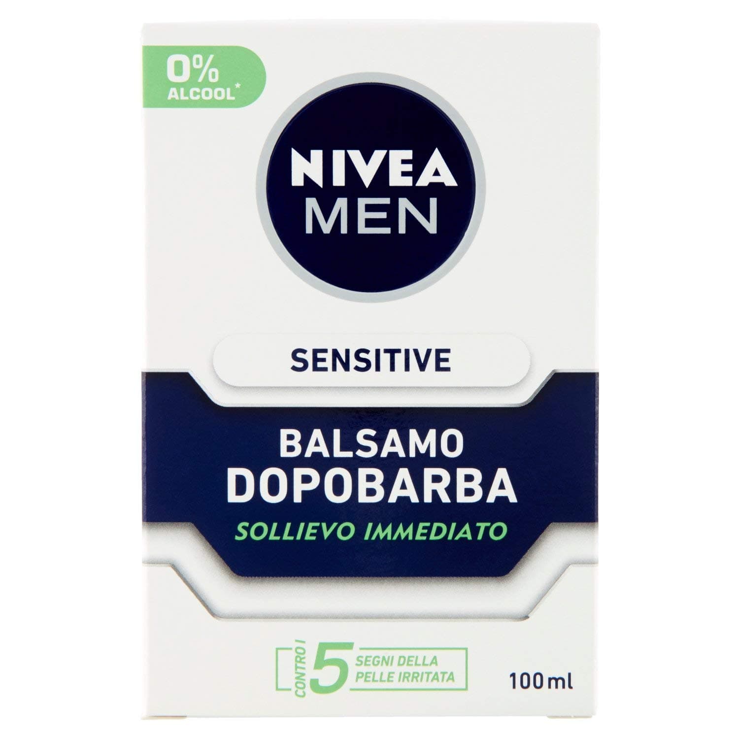 Nivea Men NIVEA MEN Sensitive Extra Gentle Aftershave Balm 100 ml Pack for Men with Chamomile Extract and Vitamin E, Beard Conditioner Sensitive Skin