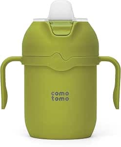 Comotomo 8oz Kids Insulated Tumbler with Silicone Straw and Spout - Green