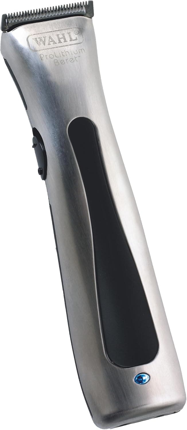 Wahl Beret Main/Cordless Hair Clipper with Precision Blade Set for Liners and Edging, Silver/Black